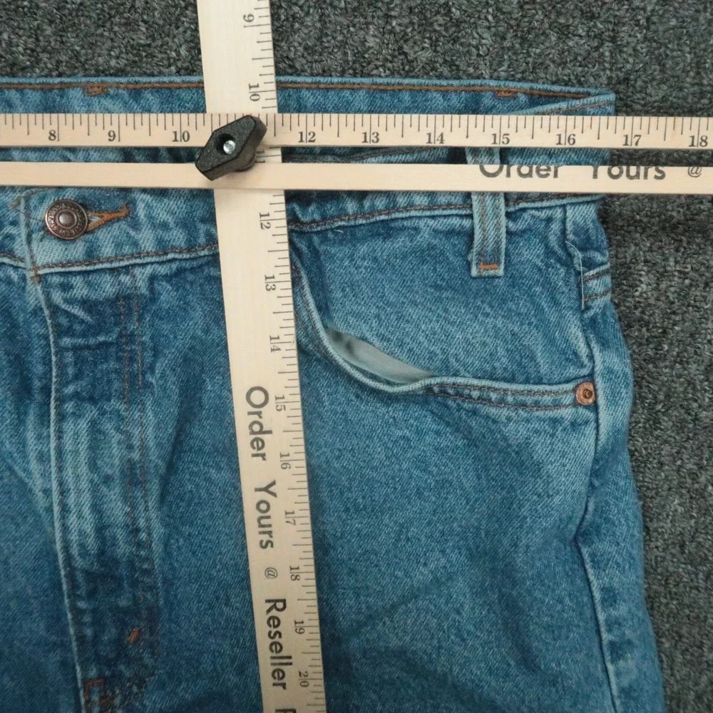 VINTAGE Levis Jeans Mens 33x30 Blue 505 Orange Tab Straight 5‎ Pocket 90s Y2K